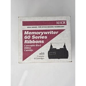 Xerox Memorywriter 60 Series Ribbons 6 Pack Correctable Black 8R2335 Typewriter